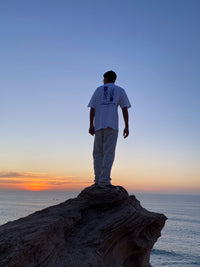 t-shirt wave chaser - blanc