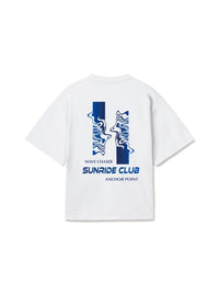 t-shirt wave chaser - blanc