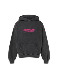 sweat à capuche sunride studios noir vintage avant
